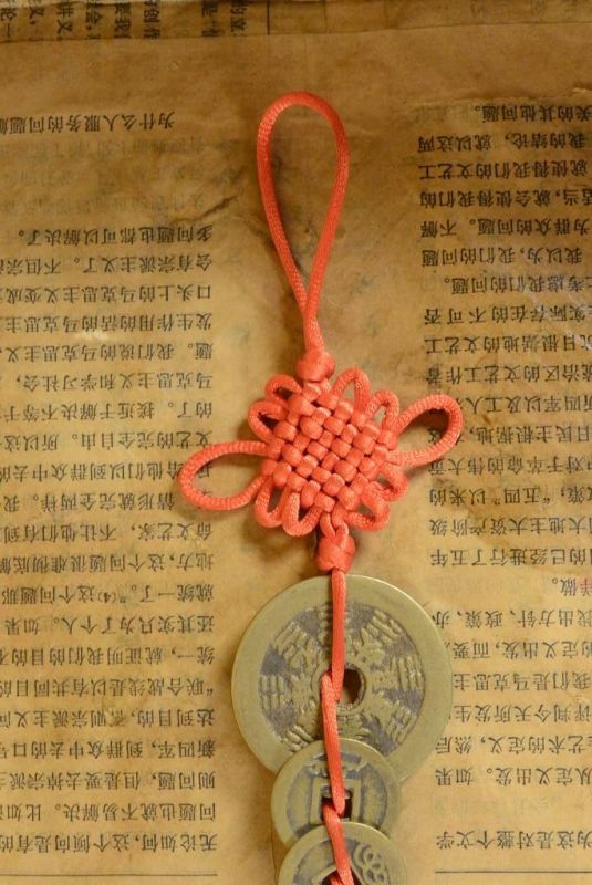 Cliquez sur la vignette pour agrandir et survolez la photo pour zoomer 7 Grandes Pièces chinoises Feng Shui avec noeud sans fin 4