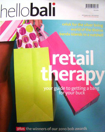 Objets Chinois dans la presse Hello Bali Article