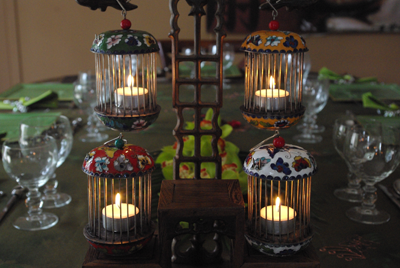 Cage à grillons en photophore Cage à grillons chinoise - decoration asiatique photophore