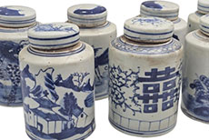 Potiches Chinoises en Porcelaine