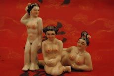 Tabatière Chinoise Érotique et Flacon à Tabac Chine