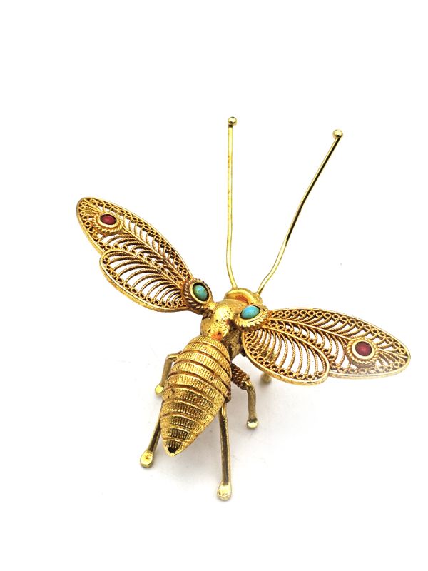 Ancien bijou de théâtre - Insecte - Empereur et impératrice - Abeille