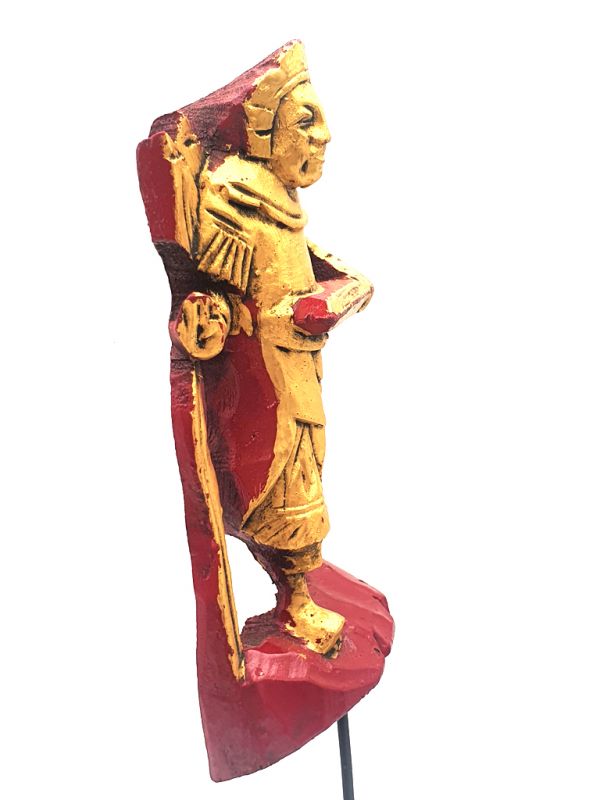 Cliquez sur la vignette pour agrandir et survolez la photo pour zoomer Ancien bois Chinois époque Qing Guerrier 2