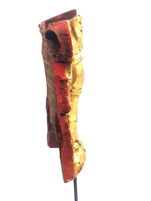 Cliquez sur la vignette pour agrandir et survolez la photo pour zoomer Ancien bois Chinois époque Qing Moine 3 2