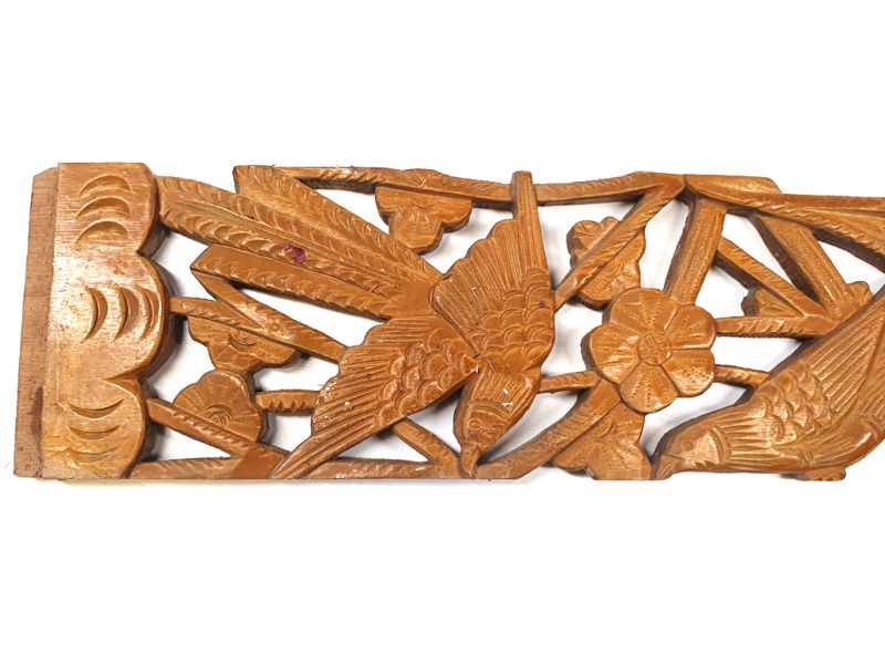 Cliquez sur la vignette pour agrandir et survolez la photo pour zoomer Ancien Grand Bois de Chine - Dynastie Qing - Oiseaux sur un cerisier 2