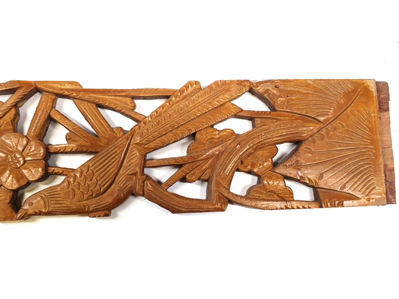 Cliquez sur la vignette pour agrandir et survolez la photo pour zoomer Ancien Grand Bois de Chine - Dynastie Qing - Oiseaux sur un cerisier 3