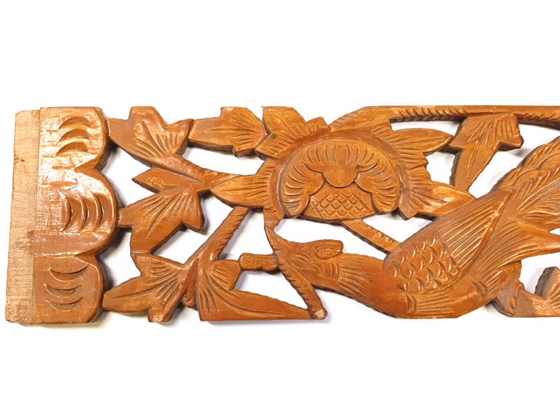 Cliquez sur la vignette pour agrandir et survolez la photo pour zoomer Ancien Grand Bois de Chine - Dynastie Qing - Phénix sur un cerisier 2