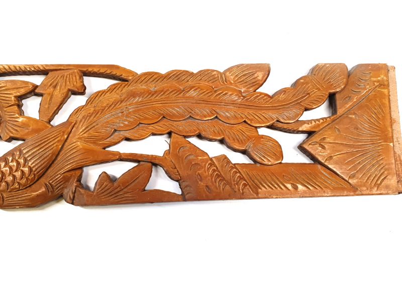 Cliquez sur la vignette pour agrandir et survolez la photo pour zoomer Ancien Grand Bois de Chine - Dynastie Qing - Phénix sur un cerisier 3