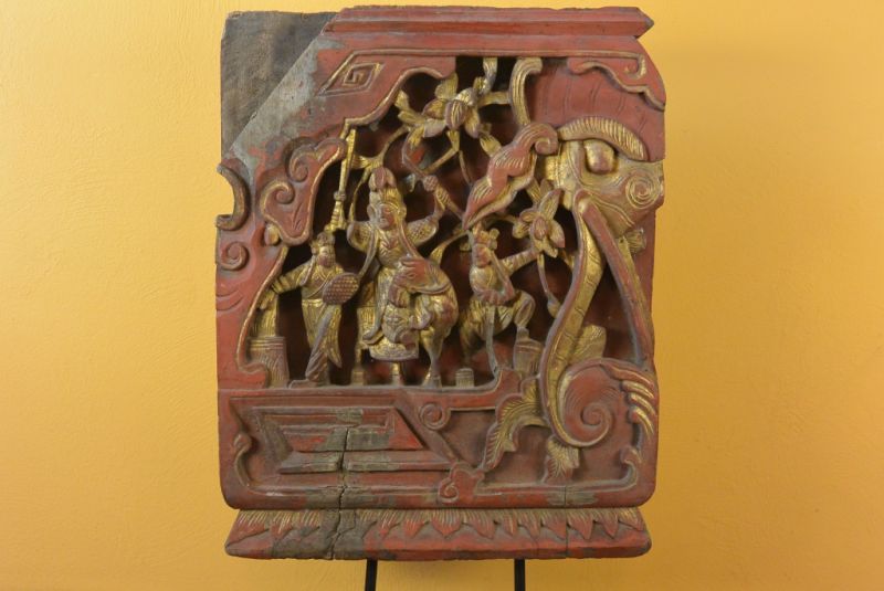 Cliquez sur la vignette pour agrandir et survolez la photo pour zoomer Ancien Grand Bois de Chine Mandarin 1 2