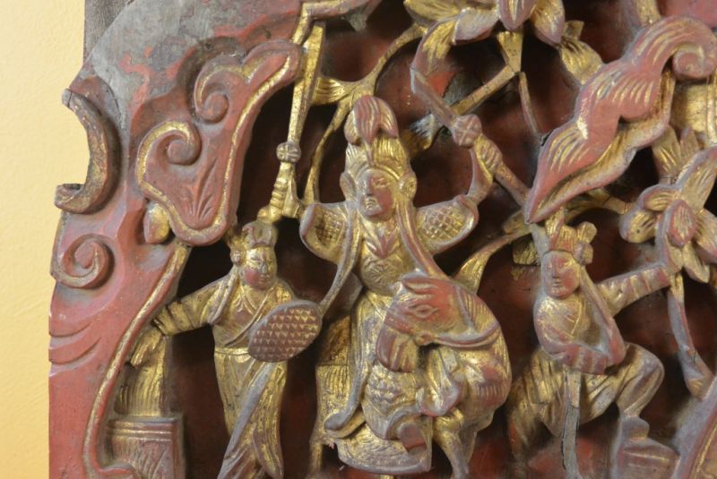 Cliquez sur la vignette pour agrandir et survolez la photo pour zoomer Ancien Grand Bois de Chine Mandarin 1 3