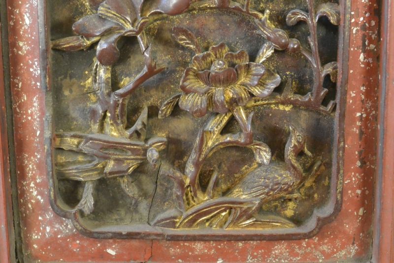 Cliquez sur la vignette pour agrandir et survolez la photo pour zoomer Ancien Grand Bois de Chine Oiseaux 2 3