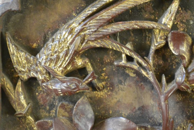 Cliquez sur la vignette pour agrandir et survolez la photo pour zoomer Ancien Grand Bois de Chine Oiseaux 2 4