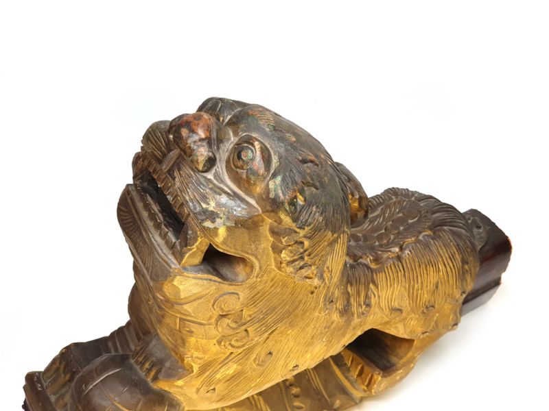 Cliquez sur la vignette pour agrandir et survolez la photo pour zoomer Ancien Lion gardien chinois Temple Hangzhou 2