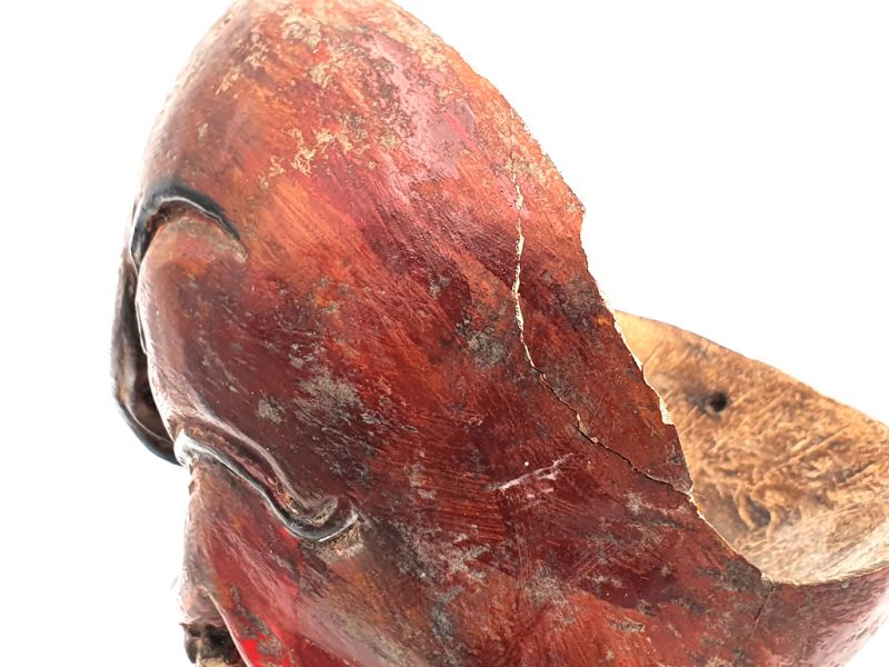 Cliquez sur la vignette pour agrandir et survolez la photo pour zoomer Ancien masque de Java (80 ans) - Théâtre indonésien - Masque Topeng Javanais - Clown 2 5