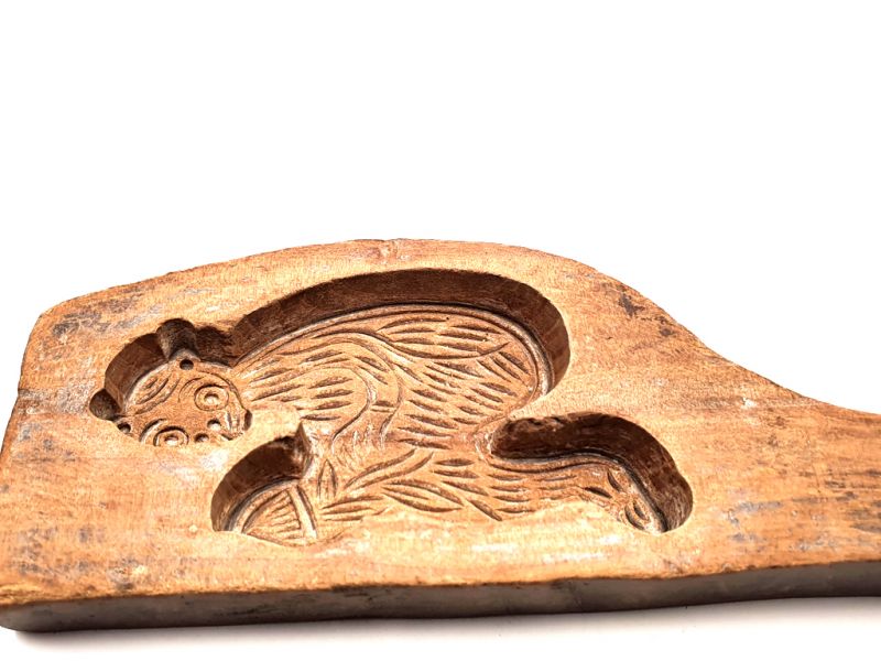 Cliquez sur la vignette pour agrandir et survolez la photo pour zoomer Ancien Moule Chinois en Bois Singe 2