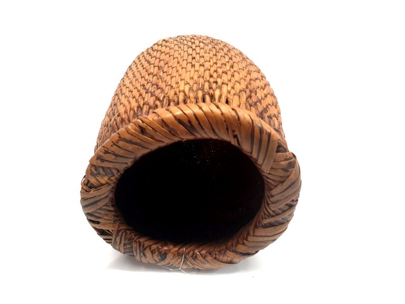 Cliquez sur la vignette pour agrandir et survolez la photo pour zoomer Ancien Panier à Riz chinois tressée - Vannerie - Petit modèle 2 4