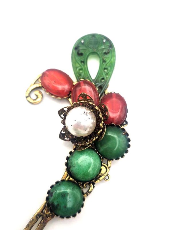 Cliquez sur la vignette pour agrandir et survolez la photo pour zoomer Ancien Pic à cheveux chinois - Jade 2