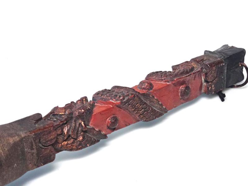 Cliquez sur la vignette pour agrandir et survolez la photo pour zoomer Ancien Pinceau Sculpté à Motifs de Nuée et Dragon – Splendeur Calligraphique Qing 3