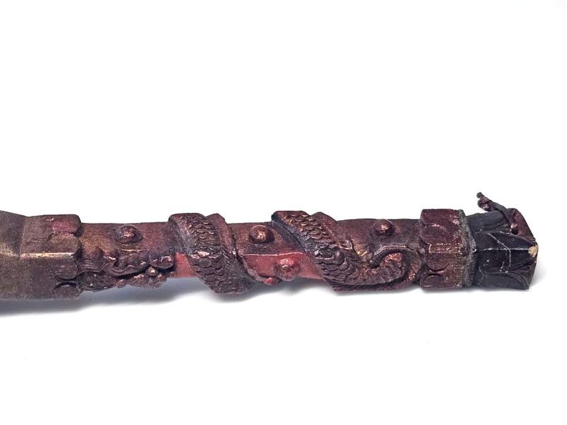 Cliquez sur la vignette pour agrandir et survolez la photo pour zoomer Ancien Pinceau Sculpté à Motifs de Nuée et Dragon – Splendeur Calligraphique Qing 4