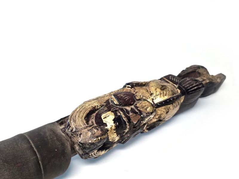 Cliquez sur la vignette pour agrandir et survolez la photo pour zoomer Ancien Pinceau Sculpté d’un Chien de Garde Foo – Protection et Fortune de la Dynastie Qing 4