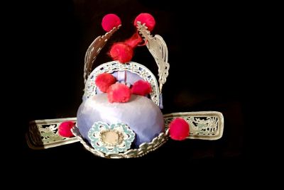 Ancienne coiffe de Mandarin - Théâtre chinois Ancienne coiffe de Mandarin - Théâtre chinois