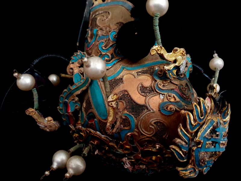 Cliquez sur la vignette pour agrandir et survolez la photo pour zoomer Ancienne coiffe de théâtre chinois Sorcier de l'empereur 2