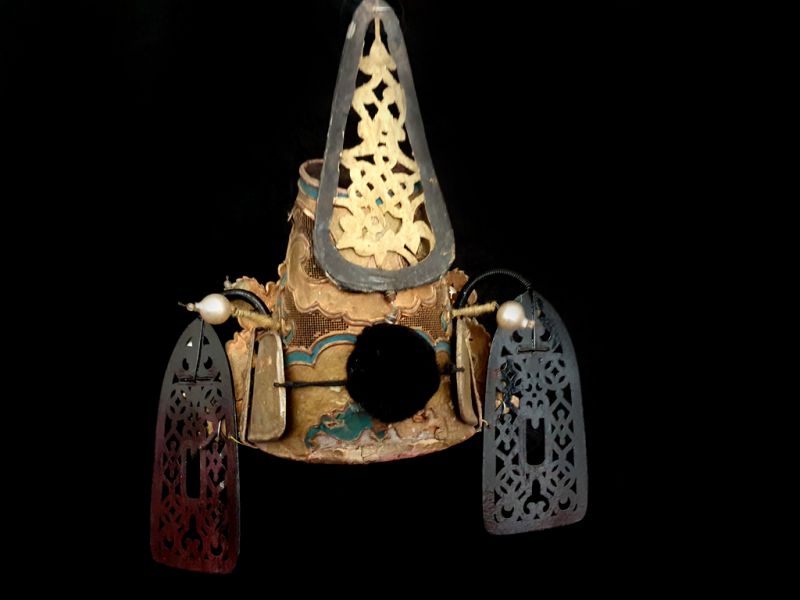 Cliquez sur la vignette pour agrandir et survolez la photo pour zoomer Ancienne coiffe de théâtre chinois Sorcier de l'empereur 4