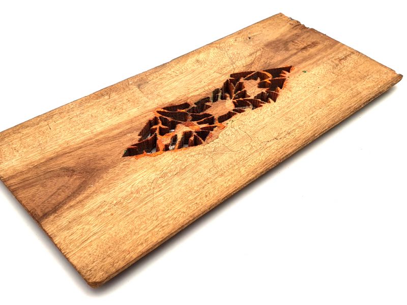 Cliquez sur la vignette pour agrandir et survolez la photo pour zoomer Ancienne plaque en Bois - Dynastie Qing - Le cerf dans la forêt 3