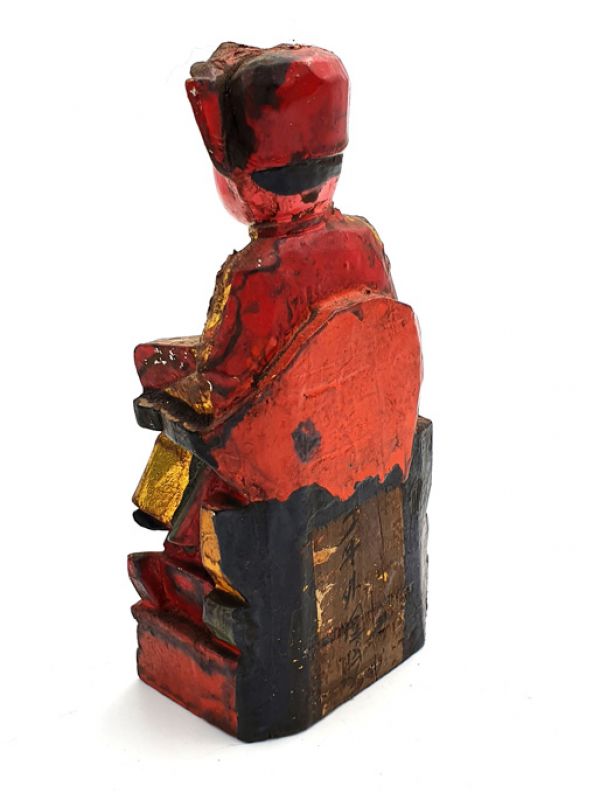 Cliquez sur la vignette pour agrandir et survolez la photo pour zoomer Ancienne reproduction - Petite Statue votive Chinoise - Dignitaire chinois 3