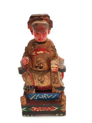 Ancienne reproduction - Petite Statue votive Chinoise - Empereur