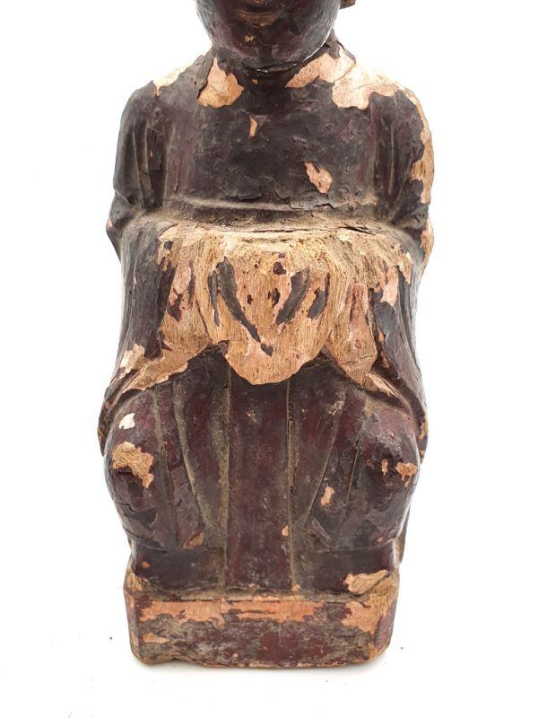 Cliquez sur la vignette pour agrandir et survolez la photo pour zoomer Ancienne statue votive chinoise - Femme d'Asie 3