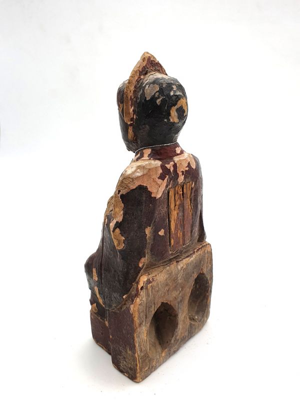 Cliquez sur la vignette pour agrandir et survolez la photo pour zoomer Ancienne statue votive chinoise - Femme d'Asie 4