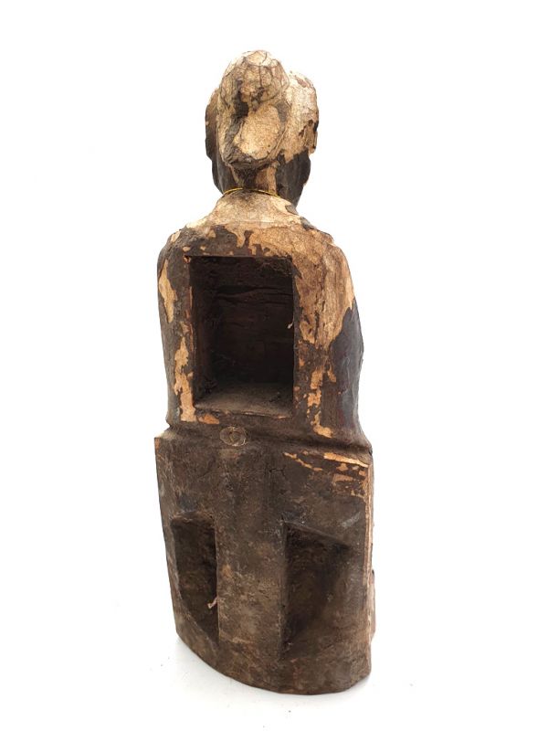 Cliquez sur la vignette pour agrandir et survolez la photo pour zoomer Ancienne statue votive chinoise - Moine 4