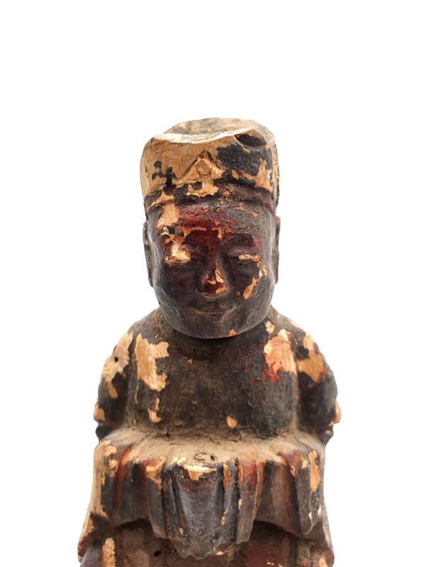 Cliquez sur la vignette pour agrandir et survolez la photo pour zoomer Ancienne statue votive chinoise - Vieille dame 2