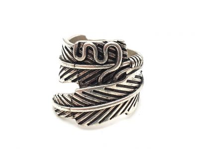 Bague Chinoise de la Minorité Miao Feuille Bague Chinoise de la Minorité Miao Feuille