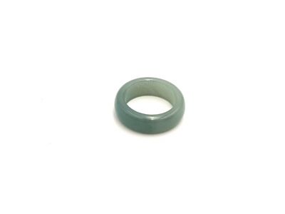 Bague en Jade Vert Translucide - Taille: 51