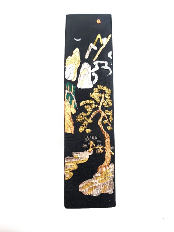 Cliquez sur la vignette pour agrandir et survolez la photo pour zoomer Bâton encre de Chine et Japon - Bonne qualité - Pin - décor: Paysage chinois - 30g 3
