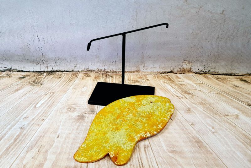 Cliquez sur la vignette pour agrandir et survolez la photo pour zoomer Bi Chinois en Pierre - Poissons - Pierre du Mont Lushan - Poisson Jaune - orange 3