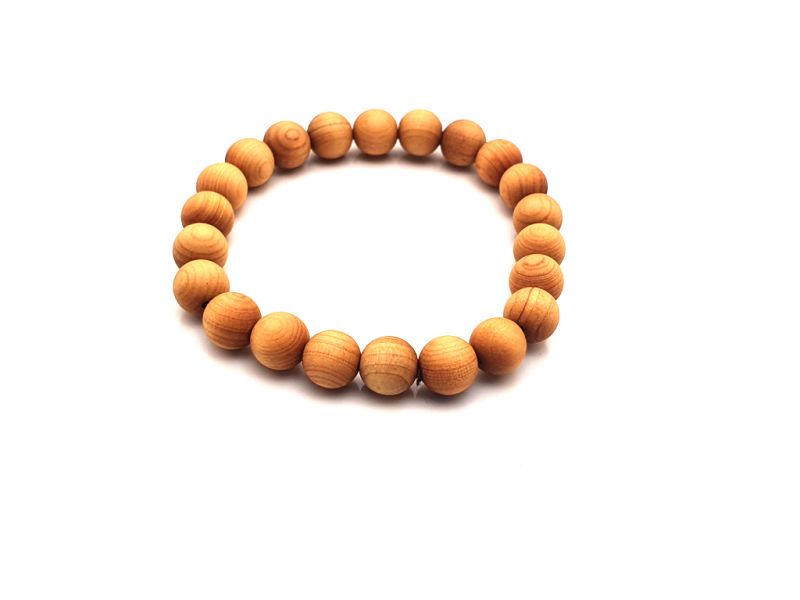 Cliquez sur la vignette pour agrandir et survolez la photo pour zoomer Bijoux - Bracelet Mâlâ Tibétains en bois - 100% Naturel - Thuya 2