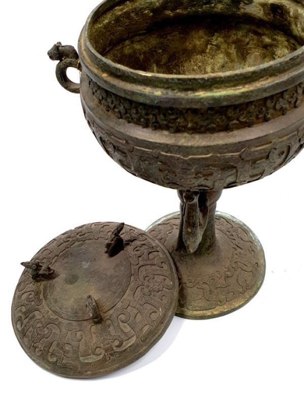 Cliquez sur la vignette pour agrandir et survolez la photo pour zoomer Boîte Chinoise en Bronze 5