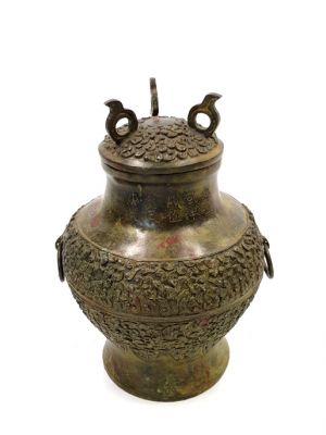 Boîte Chinoise en Bronze - Potiche asiatique Boîte Chinoise en Bronze - Potiche asiatique