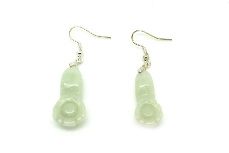 Boucle d'oreilles RuYi en Jade