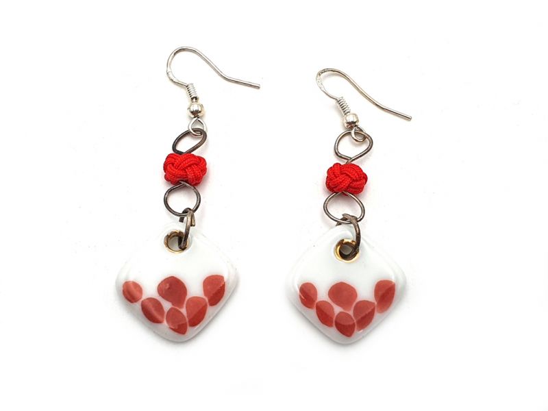 Cliquez sur la vignette pour agrandir et survolez la photo pour zoomer Boucles d'Oreilles Empereur du Japon - Cerisier 2