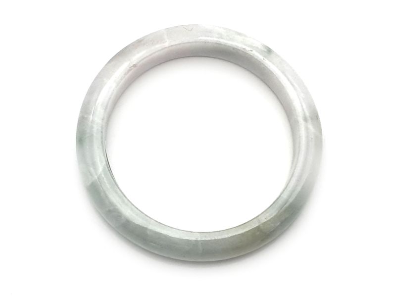 Bracelet en Jade - Jonc catégorie A 5.85cm - Vert pâle