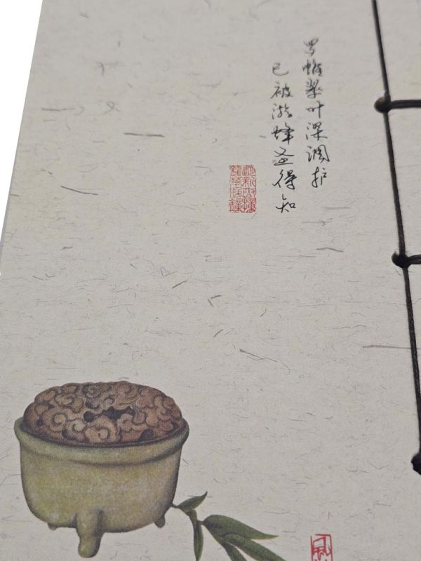 Cliquez sur la vignette pour agrandir et survolez la photo pour zoomer Carnet de Calligraphie Reliure Tradition – Édition Fleurs de Prunier 3