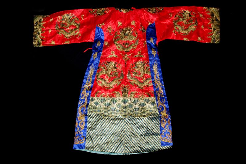 Cliquez sur la vignette pour agrandir et survolez la photo pour zoomer Costume traditionnels de Théâtre Chinois (age 10ans) - Rouge - Qualité exceptionnelle 3