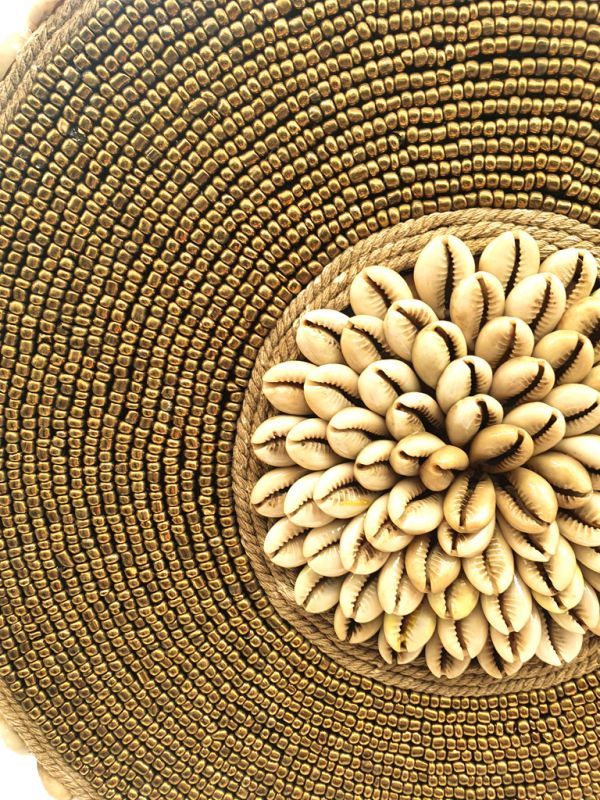 Cliquez sur la vignette pour agrandir et survolez la photo pour zoomer Disque Bi indonésien - Coquillages et perles - 30 cm 3