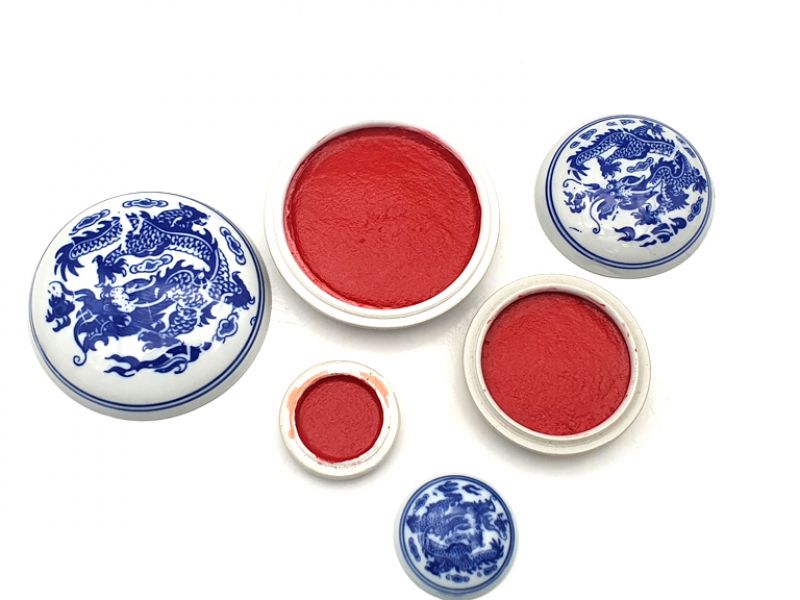 Cliquez sur la vignette pour agrandir et survolez la photo pour zoomer Encre de Chine rouge pour tampon / sceau chinois - Petit modèle 4