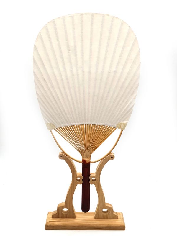 Cliquez sur la vignette pour agrandir et survolez la photo pour zoomer Éventail Japonais - Uchiwa - Bois et Papier - Libellule 3