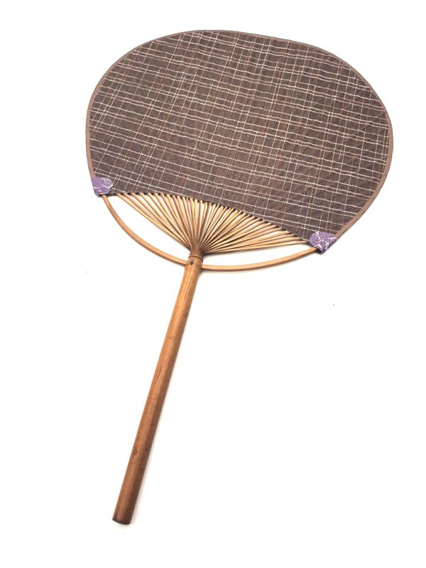 Cliquez sur la vignette pour agrandir et survolez la photo pour zoomer Éventail Japonais - Uchiwa - Bois et Tissu 3